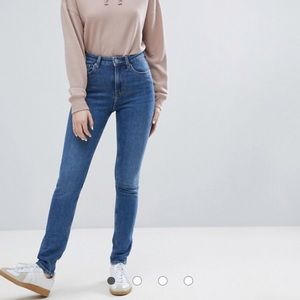 NWT Asos High Waist Skinny Jeans - Arizona Blue